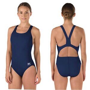 Speedo Women's NWT Endurance + Blue Navy Super Pro One Piece Swimsuit 30/Small